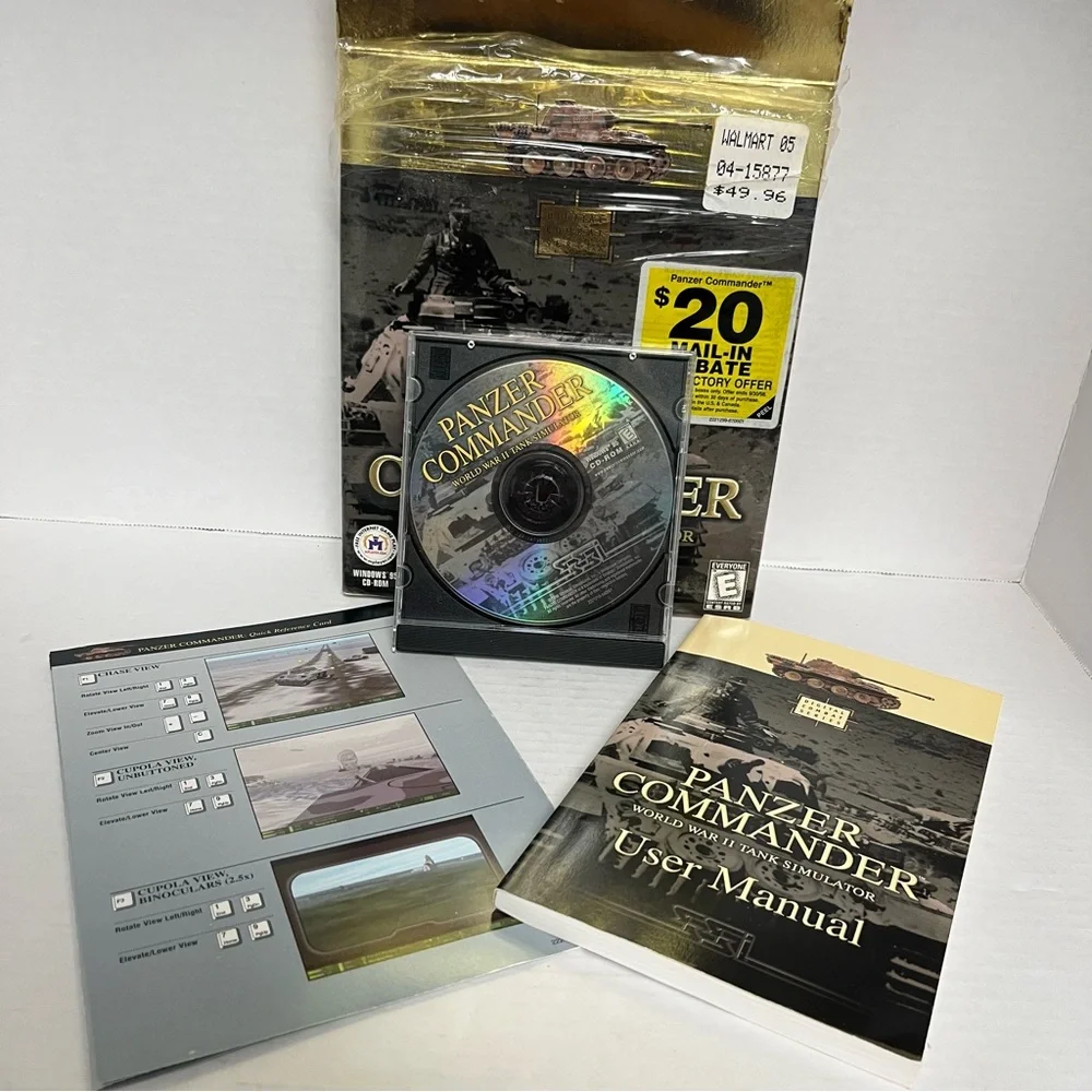 Panzer Commander WW2 Tank Simulator PC Computer Game Win 95 CD-ROM